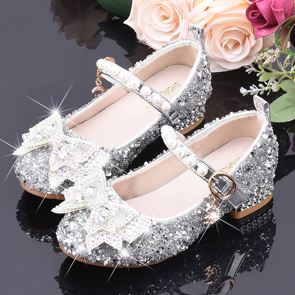 Uccdo Kids Girls Princess Sequins Shoes Toddler Dress Up Party Sandals