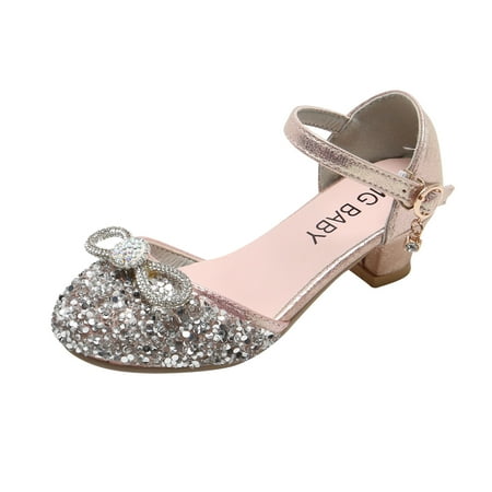 

Kureaily Toddler Kid Baby Girls Bling Bowknot Princess Dance Shoes Sandals 5-5.5 Years