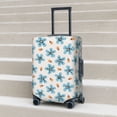 thumbnail image 2 of Lsque Flower Leaves Printed Luggage Cover, Travel Luggage Protector,Scratch and Dirt Resistant, Fits 18-32 Inch Luggage - Large, 2 of 9