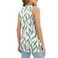 thumbnail image 4 of Qaspx Printed Tank Tops for Women Sleeveless Shirts Summer Side Split Blouses Casual Ladies Tops, 4 of 5