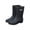 Black Boots for Women, variant on hopeusnice Women Mid Calf Rain Boots With Matte Rubber Upper Label Non Sole For Wet Weather And Outdoor Work Black 36