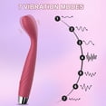 thumbnail image 1 of TLUDA G-Spot Clitoral Vibrator, Curved Vibrating Massage Wand Gift for Women, 7 Vibration Modes, Red, 1 of 8