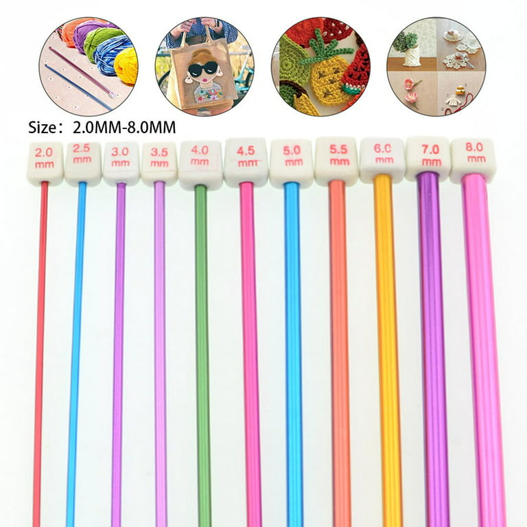 23 Pieces Tunisian Crochet Hooks Set 3-10 Mm Cable Bamboo Knitting Needle  With Bead Carbonized