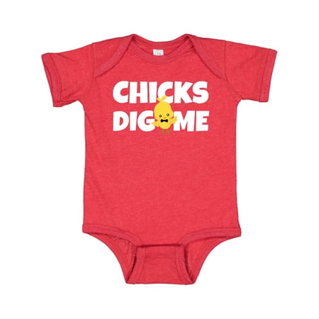 

Inktastic Chicks Dig Me with Bow Tie Gift Baby Boy Bodysuit