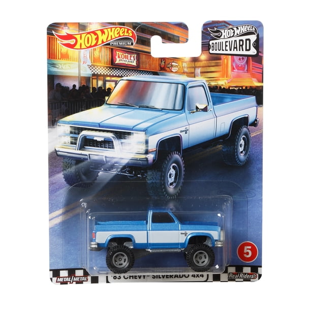 Hot Wheels Boulevard Chevy Silverado 4x4 Die-Cast 1:64 Toy Car