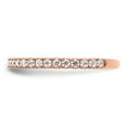 thumbnail image 2 of Primal Silver Sterling Silver Rose Gold-plated 32 Stone Cubic Zirconia 2mm Ring, 2 of 6