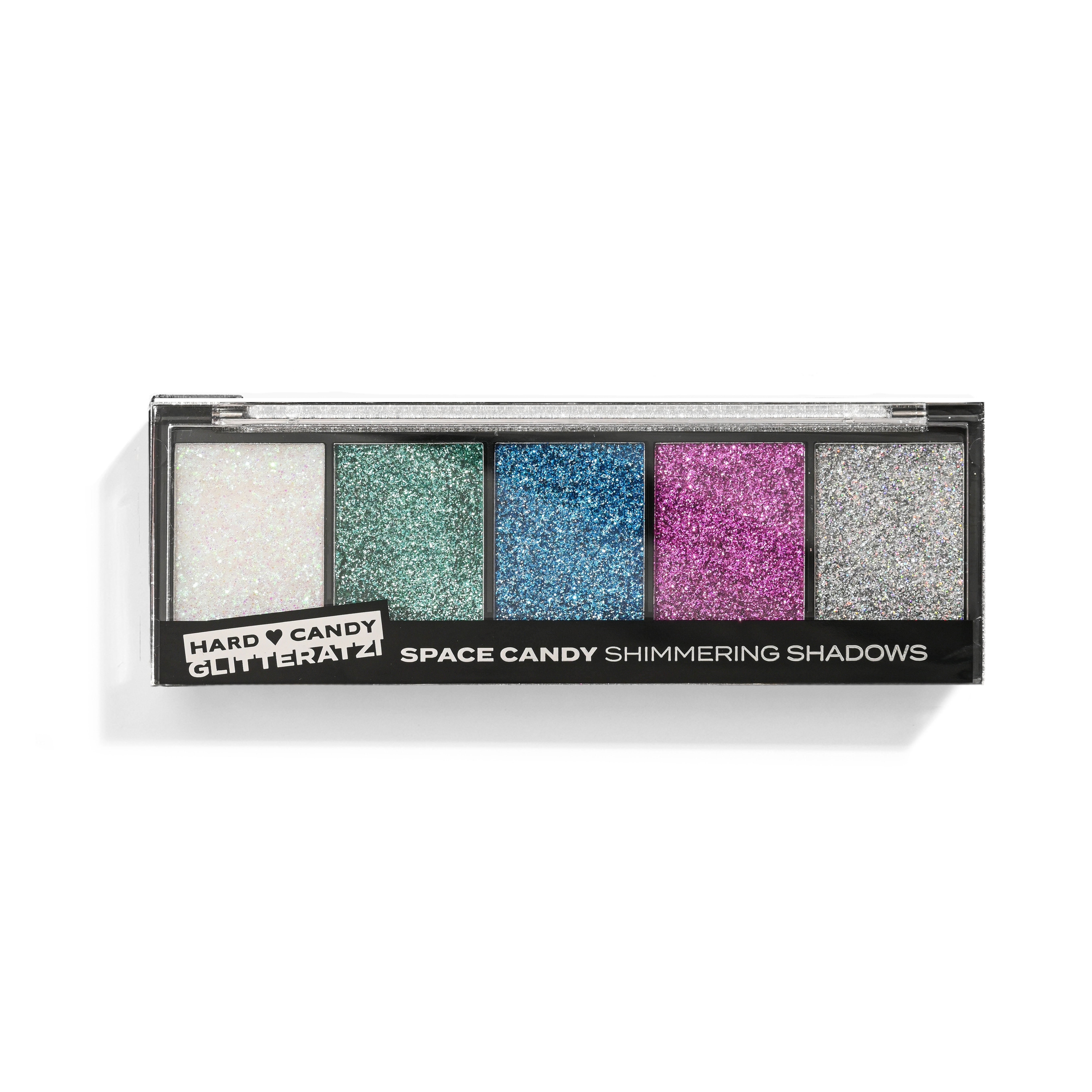 Hard Candy, Glitteratzi Shadow Palette, Space Candy, 5 Shimmering Shadows