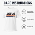 thumbnail image 2 of Retro Jesus King Graphic T-Shirt, Unisex Classic Fit Cotton Tee, 2 of 9