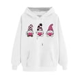 thumbnail image 2 of Hoodies for Women Valentines Drawstring Pullover Hoodie Casual Loose Print Hoodies with Pockets, 2 of 4