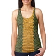 thumbnail image 1 of Halloween Green Dragon Costume Juniors Burnout Racerback Tank Top, 1 of 2
