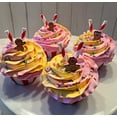 thumbnail image 3 of DEZICAKES Fake Cupcakes Candy Land Fake Cupcakes Faux Set of 3 Prop Decoration Dezicakes Fake Food- Fake Cake- Home Decoration, 3 of 7