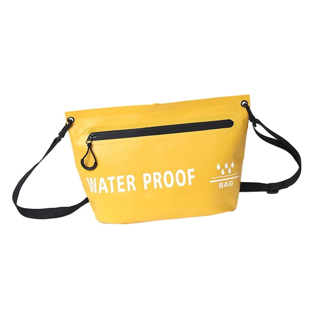 bedienty Sac Bandoulière Imperméable Sac Étanche Étanche Jaune Randonnée Randonnée Pêche pour Jaune 31.5x20.5cm