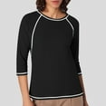 thumbnail image 2 of JIRNDf Chemises pour Femmes Hauts d'Été Tendance Manches Longues Col Rond Drôle Squelette Imprimé Coupe Ajustée T-Shirt Tunique T-Shirt pour Femmes Blouse Décontractée Noir G, 2 of 5