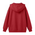 thumbnail image 6 of Jamsmile Women Hoodies Loose Solid Color Hooded Sweatshirts Cozy Casual Lined Front Pouch With Comfort Oversized Hoodies, 6 of 6