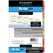 AT-A-GLANCE Kathy Davis 2024 Daily Monthly Planner Refill Two Page Per Day