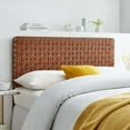 thumbnail image 2 of Headboard, Full Size, Walnut Brown, Vegan Leather, Bedroom, Modern Contemporary HB36759, 2 of 8