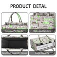 thumbnail image 4 of Large Capacity Tote Bag,Green Brown Football Words Pattern Handbag Fashion Luxury Tote Bag,15.7"x13"x 5.1" Inches,Laptop Compatible, 4 of 6