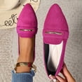 thumbnail image 3 of HEWUQI Pointed Toe Loafers for Womens Work Business Non Slip Casual Dress Shoes Comfortable Slip on Flats for Driving Travel Everyday Hot Pink Size 6.5, 3 of 5
