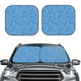 thumbnail image 2 of Windshield Sun Shade, Blue Glitter Lightning C Foldable Car Sun Shade Windshield For Front, 2 Pieces, 2 of 4