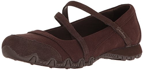 Skechers Women's Bikers -Fiesta Mary Jane Flat,6 M US,Chocolate Skechers Women's Bikers -Fiesta Mary Jane Flat,6 M US,Chocolate
