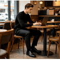 thumbnail image 4 of HBDesign Men's Linen Blend Pants, Lightweight Breathable Trousers for Business Daily Wear, 4 of 7