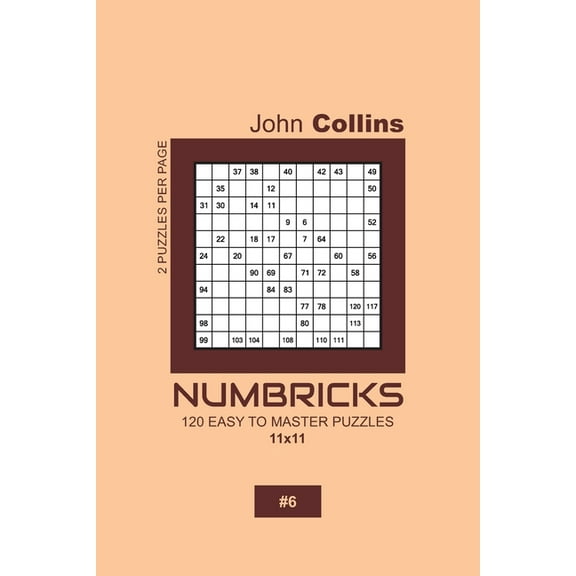 Numbricks - 120 Easy To Master Puzzles 11x11 - 6