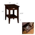 thumbnail image 2 of Leick Furniture Laurent Wood End Table in Chocolate Cherry, 2 of 8