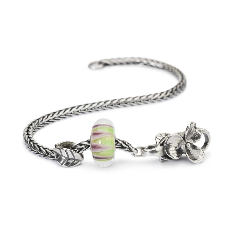 Trollbeads Hues of Wonder Womens Charm Bracelet, Silver, Size 7.9"
