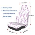 thumbnail image 3 of Naloa Lavender Flowers Car Seat Covers Universal Front Seat Coves for Car Accessories ,Padded Car Covers for Automotive, SUV, Truck, and Van, 3 of 5