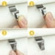 thumbnail image 4 of Gancho tipo S de acero inoxidable con costura oculta para pared, placa de vinilo, gancho creativo, gancho de metal sin perforaciones, 4 of 5