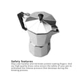 thumbnail image 3 of Wosthever Cafetera de aluminio Italiano Latte Percolador Octagonal Seguro Universal Anti-escaldado Hervidor de café para Cocina Hogar Juegos de servir café y té 600ml, 3 of 6
