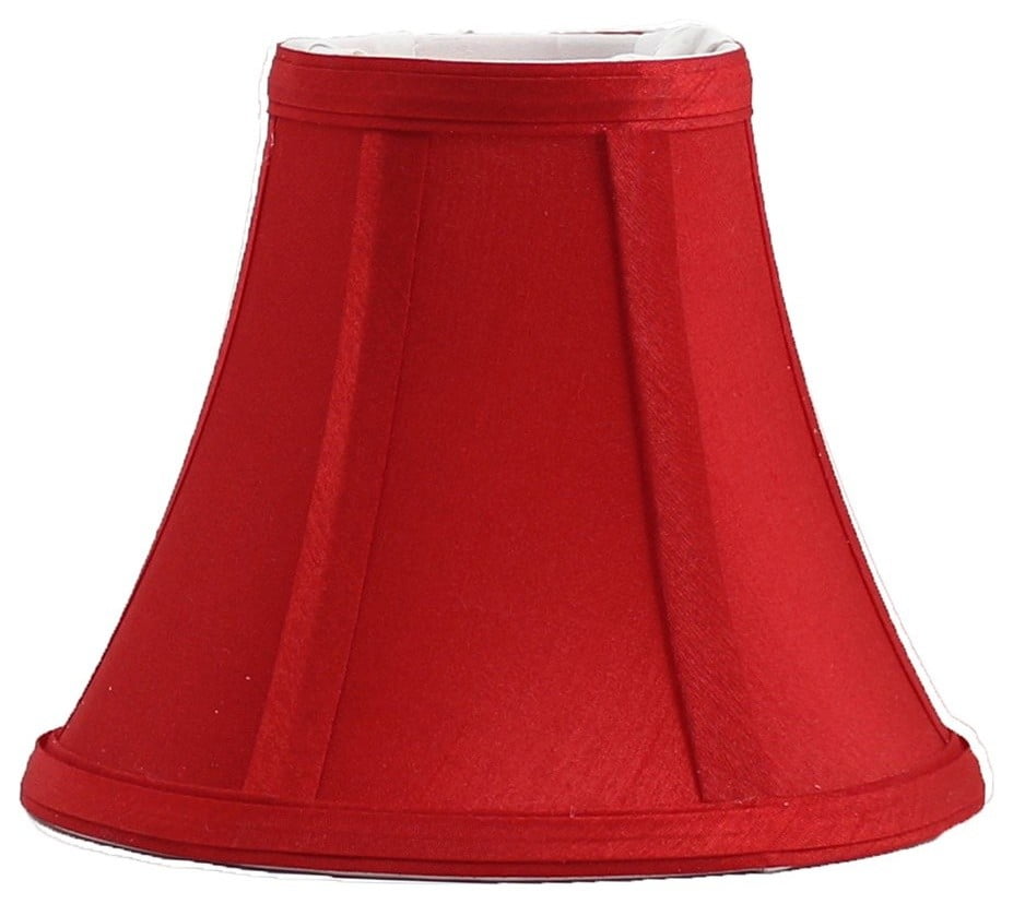 Urbanest Silk Bell Chandelier Lamp Shade, 3x6x5", Red, Single Walmart