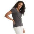 thumbnail image 2 of Hanes Women's FreshIQ X-Temp Tri-Blend Performance V-Neck Tee, 2 of 6