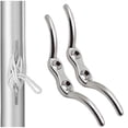 thumbnail image 1 of 2PCS Flagpole Cleat Hook Flagpole Rope Cleat Hook Multipurpose Durable Stainless Steel Flagpole Accessories, 1 of 7