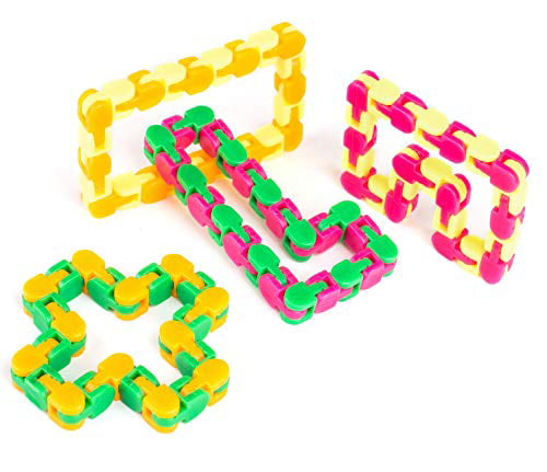 Pack of 3 Wacky Tracks Fidget Chain Kid Toy Stress Relief Autism Sensory ADHD 