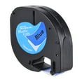 thumbnail image 1 of Labymos Labeling Tape 91205 Plastic Self-Adhesive Refills Black Print on Blue 1/2 Inch * 13, 1 of 7