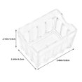 thumbnail image 2 of OULII Stylish Transparent Plastic Organizer Box for Tea Bags and Sugar Storage, 2 of 8