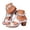 Silver, variant on Women's T-Strap Block Heel Platform Sandals Open Toe Adjustable Ankle Strap Comfortable Dress Shoes Gold Size 7