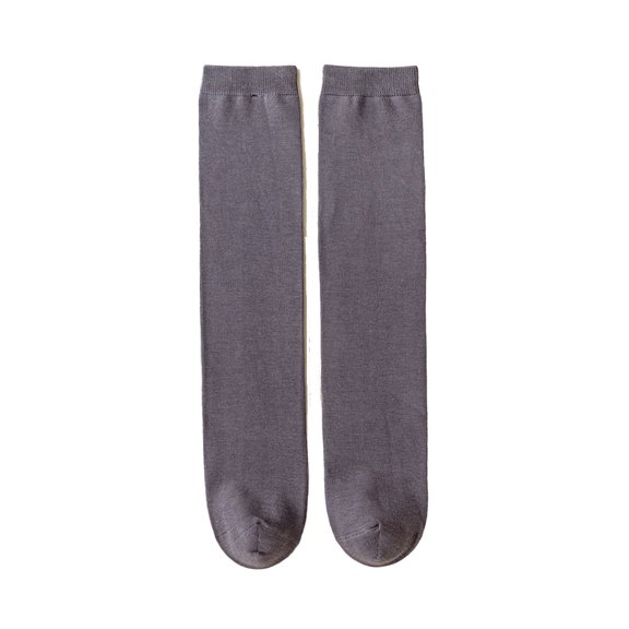 Qudderr Kids Baby Girls Mid-Calf Knee High Socks Spring Fall Casual Dress Socks Solid Color Long Tube School Uniform Socks 3-12Y