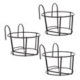 thumbnail image 3 of OULII 3pcs Railing Flower Box Black for Stable Display in Home Decoration, 3 of 7