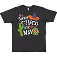 thumbnail image 3 of Inktastic Happy Cinco De Mayo- Sombrero, Cactus, Flowers T-Shirt, 3 of 5