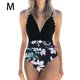 thumbnail image 2 of Naiovety Traje de baño de mujer Traje de baño de moda Traje de baño de moda Verde + Flor blanca S Deportes acuáticos Negro+Flor Negra METRO Naiovety OD021064-12, 2 of 6