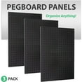 thumbnail image 4 of WallPeg 24" x 48" Pegboard Wall Organizer Kit - Peg Board Organizer Accessories for Garage pegboard Storage, Tool & Craft Organization with Pegboard. Hooks, and Peg Board Bins, 4 of 9