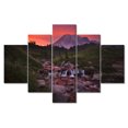 thumbnail image 1 of TISHIRON 5PCS Framed Canvas Wall Art Set,60"x40" Mount Rainier National Park Canvas Art Decor, 1 of 7