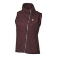 thumbnail image 2 of Women's Cutter & Buck Maroon Virginia Tech Hokies Mainsail Sweater-Knit Full-Zip Vest, 2 of 3