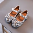 thumbnail image 4 of Otqutp Children Solid Color Sneakers Girls Princess Shoes Sandal Flower Bow Tie Shoes Hollow Flower Shoes Soft Sole Princess Sandals, 4 of 6