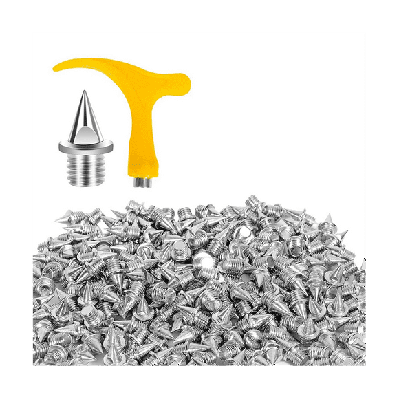 Stainless Steel Spikes for Shoes, Replacement Spikes for Ice Cleats Steel Pyramid Spikes for Hiking, High Jumping