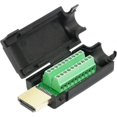 thumbnail image 1 of HDMI adapter for gold plated screw terminal, male to solderless, 1 of 4