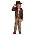 thumbnail image 2 of Youth INDIANA JONES Costume - Shirt and Jacket with Series Logo, Pants with Foam-Back Belt, and Hat, 2 of 6