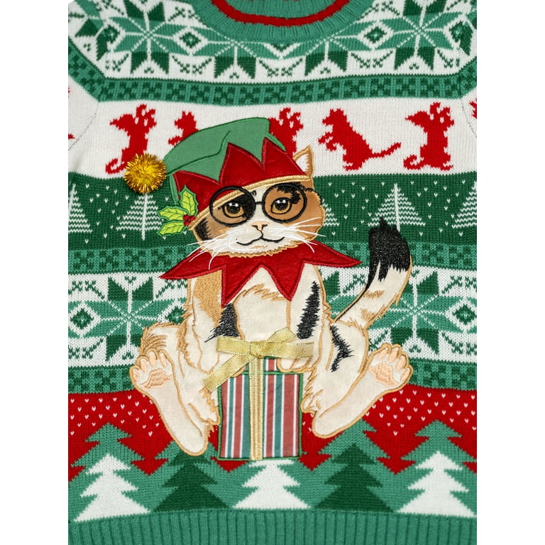 Kitten ugly shop christmas sweater
